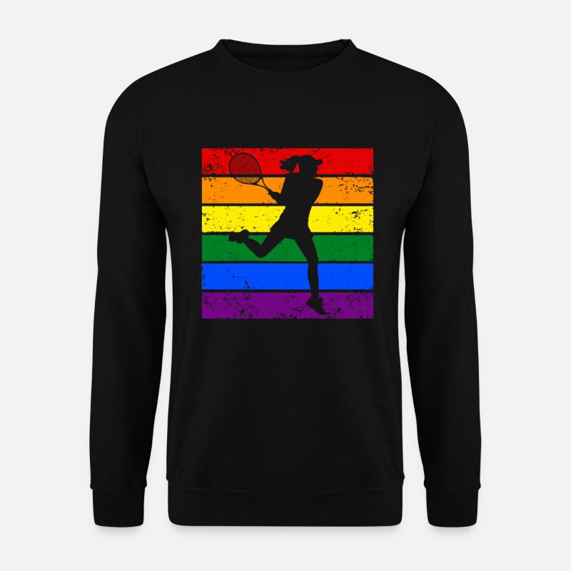Frauen Tennis LGBTQ - Unisex Pullover - Schwarz