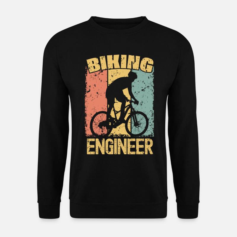 Biking Engineer retro - Unisex Sweatshirt - black