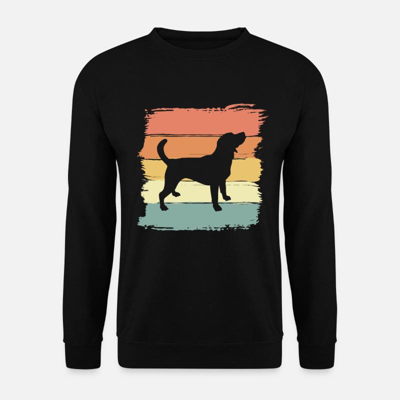 Beagle Retro - Unisex Pullover - Schwarz