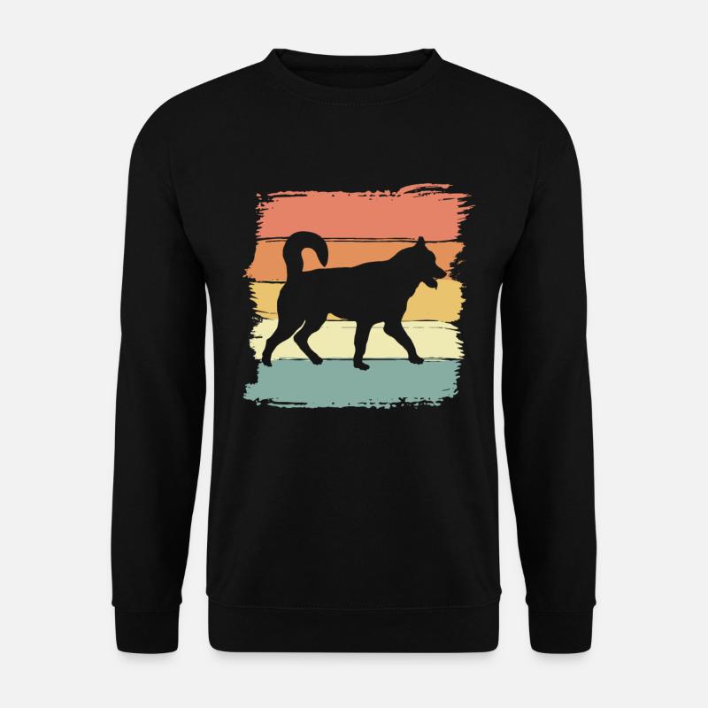 Husky retro - Unisex Sweatshirt - black