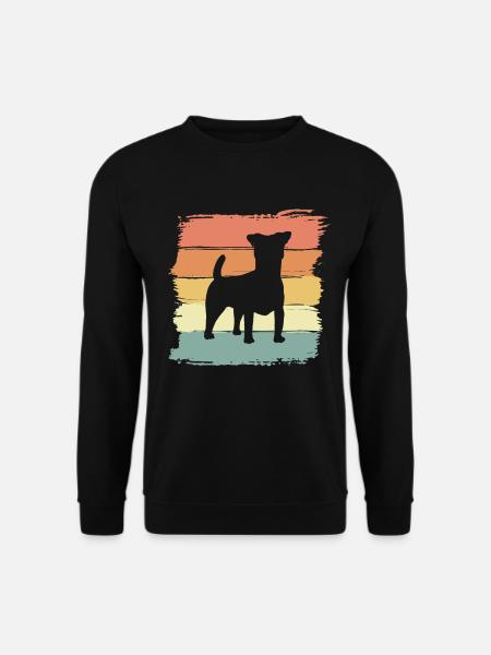 Russel-Terrier Retro - Unisex Pullover - Schwarz