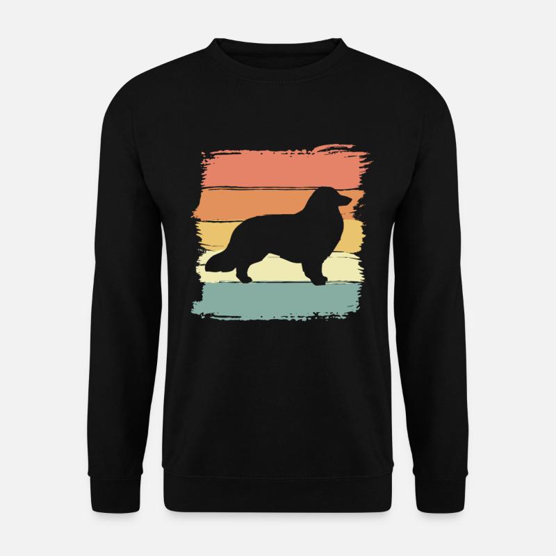 Collie Retro - Unisex Pullover - Schwarz