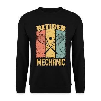 Squash retired mechanic - Unisex Sweatshirt - black - Front - Alina (178cm) & Michal (187cm)
