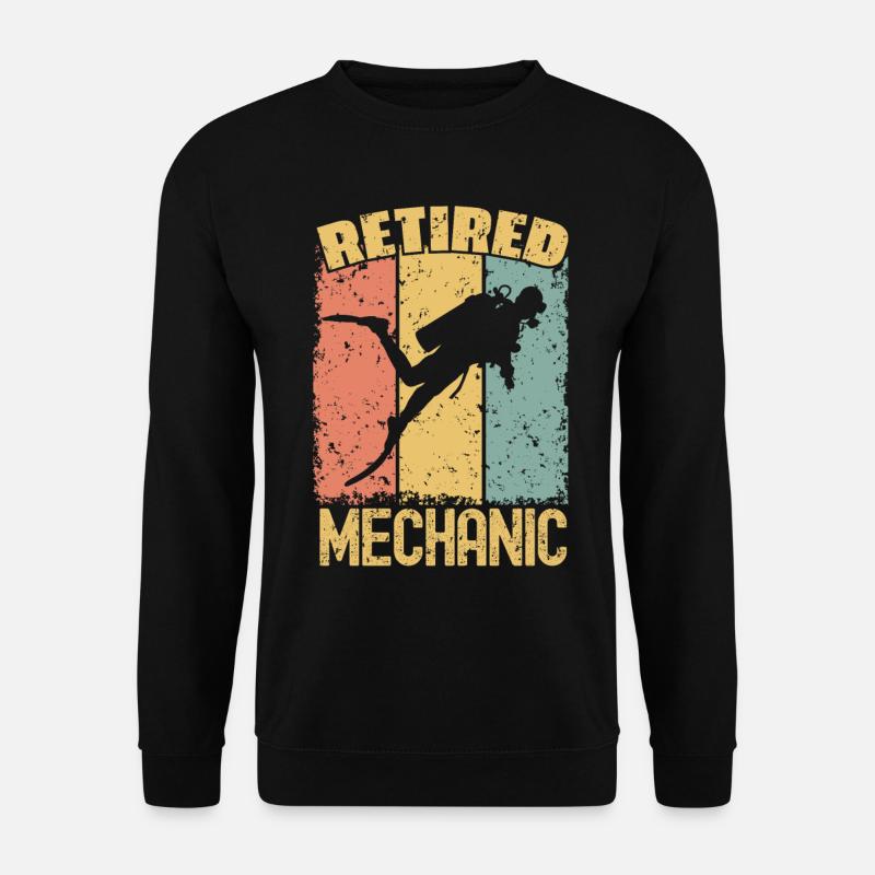 Diving retired mechanic - Unisex Sweatshirt - black