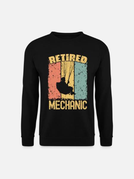 Paragliding retired mechanic - Unisex Sweatshirt - black
