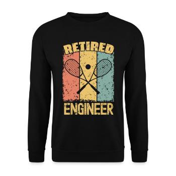 Squash retired engineer - Unisex Sweatshirt - black - Front - Alina (178cm) & Michal (187cm)