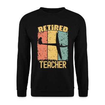 Professeur de vol à voile à la retraite - Sweat-shirt Unisexe - noir - Devant - Alina (178cm) & Michal (187cm)