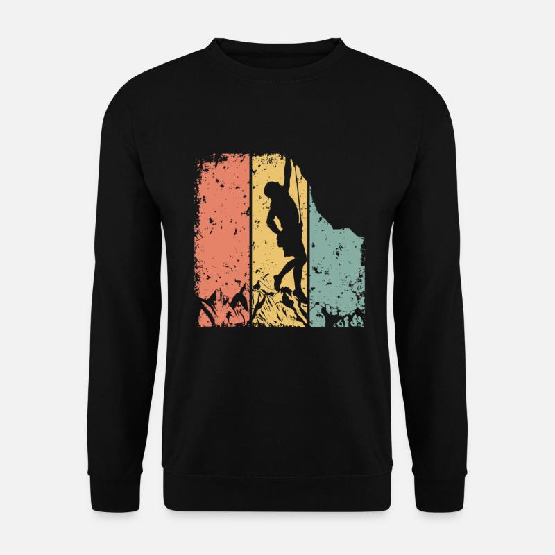 Climbing retro - Unisex Sweatshirt - black