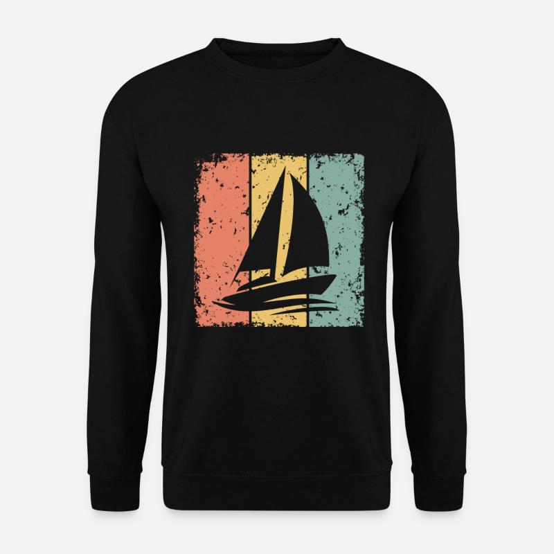 Sailing retro - Unisex Sweatshirt - black