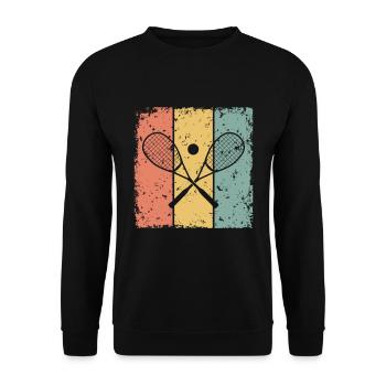 Squash retro - Unisex Sweatshirt - black - Front - Alina (178cm) & Michal (187cm)