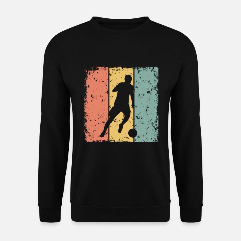 Fußball-Retro - Unisex Pullover - Schwarz