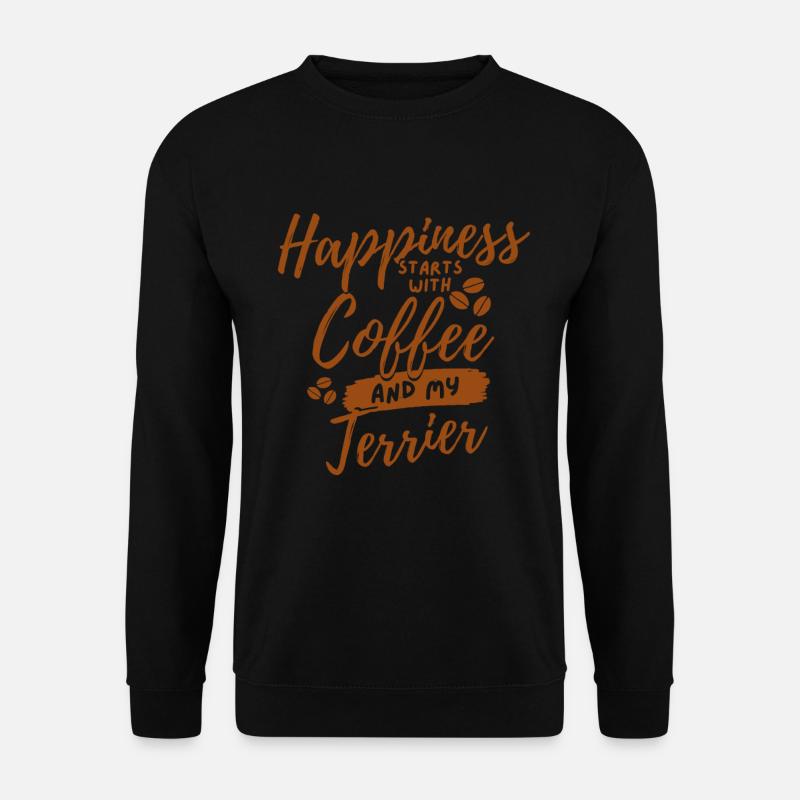 Coffee Terrier lover - Unisex Sweatshirt - black