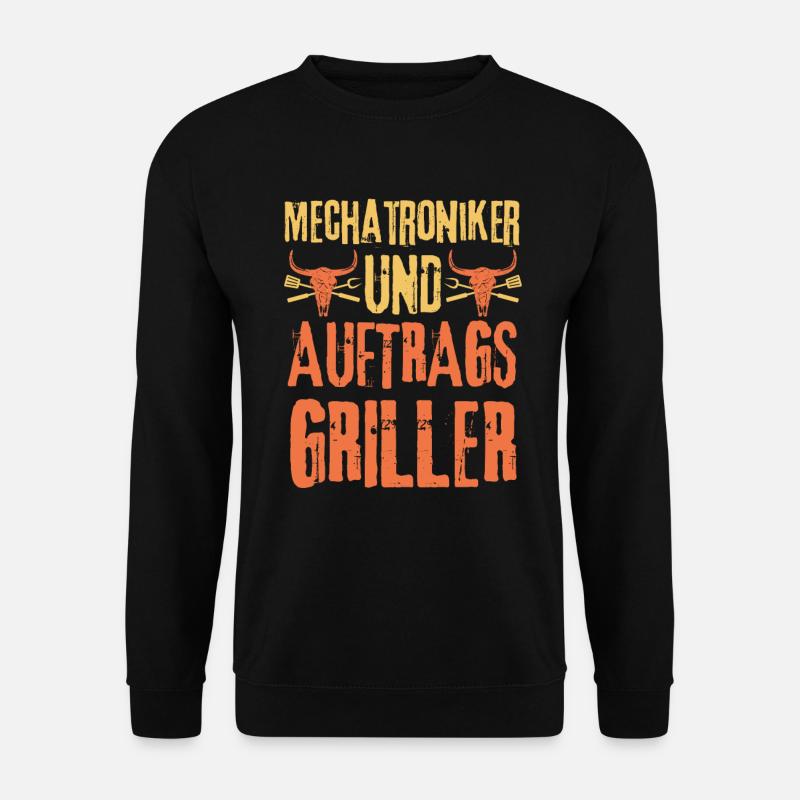 Mechatroniker und Grillen - Unisex Pullover - Schwarz
