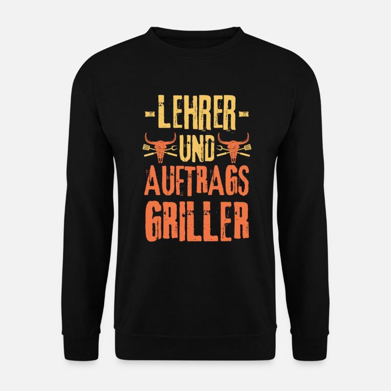 Lehrer und Grillen - Unisex Pullover - Schwarz