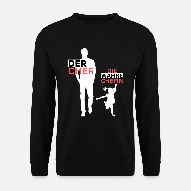 Vater Tochter Partnerlook Vatertag Papa Tochter - Unisex Pullover - Schwarz