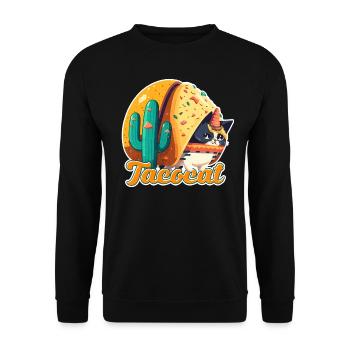 Funny Animals Graphic - Unisex Sweatshirt - black - Front - Alina (178cm) & Michal (187cm)