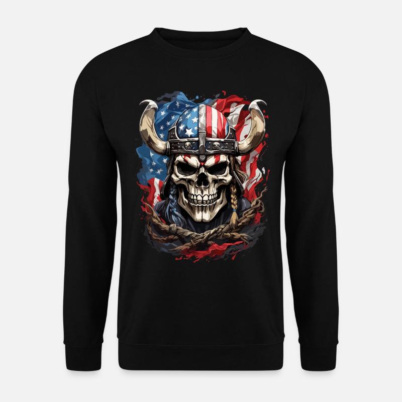 US-Wikinger-Krieger - Unisex Pullover - Schwarz