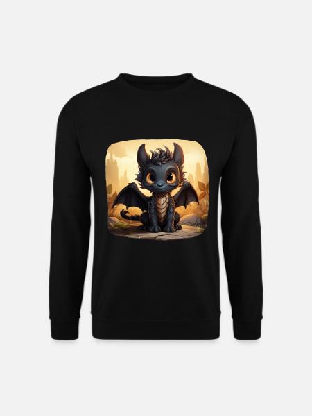 Jack der süße schwarzer Drache - Unisex Pullover - Schwarz