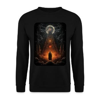 Christmas 18th Century Fantasy Vintage - Unisex Sweatshirt - black - Front - Alina (178cm) & Michal (187cm)