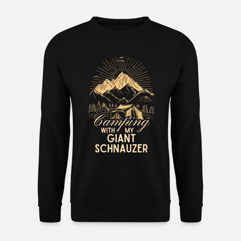 Giant Schnauzer Camping - Unisex Sweatshirt - black