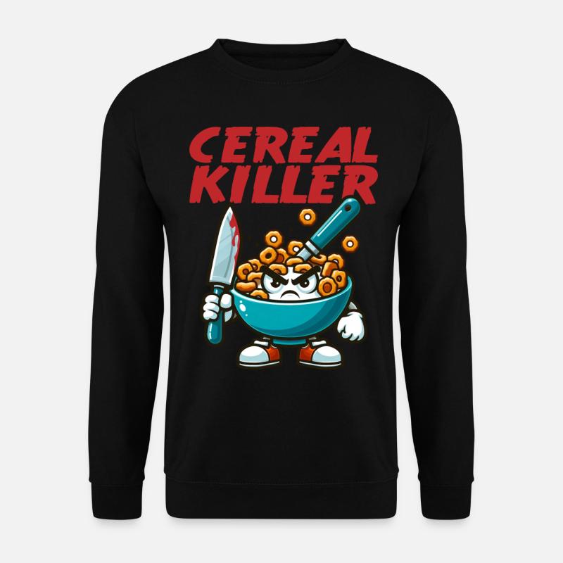 Cereal Killer Funny - Unisex Sweatshirt - black