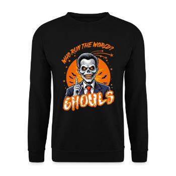 Who Run The World? Ghouls - Unisex Sweatshirt - black - Front - Alina (178cm) & Michal (187cm)