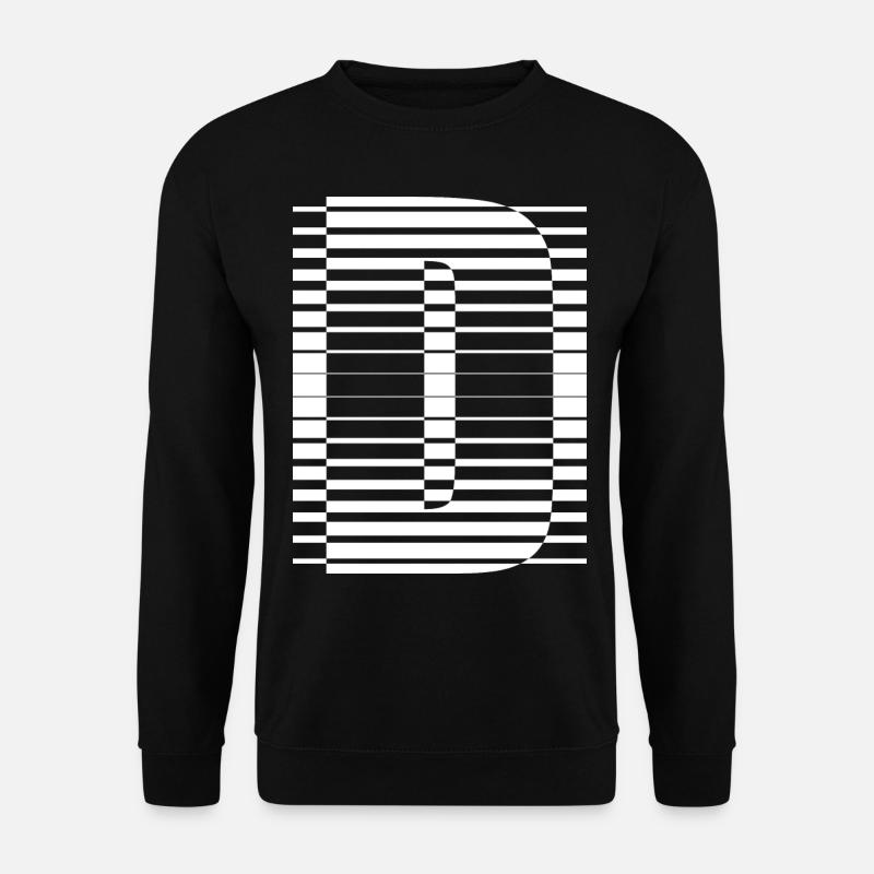 LETTER D - Unisex Sweatshirt - black