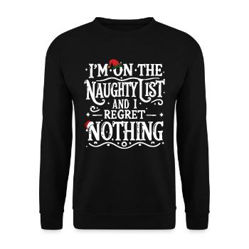 Sur la liste des vilains - Sweat-shirt Unisexe - noir - Devant - Alina (178cm) & Michal (187cm)