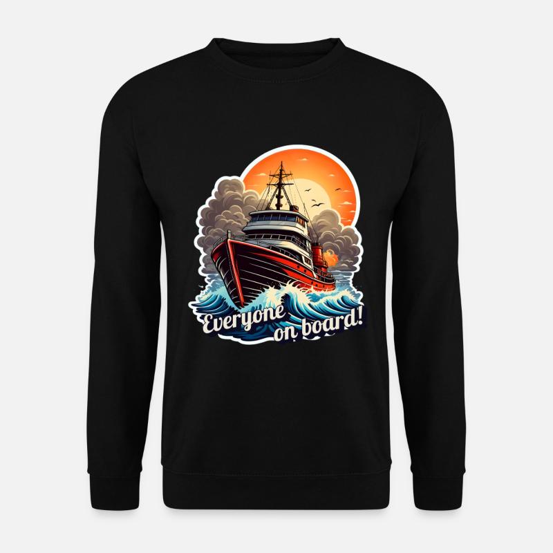 Alle an Bord - Unisex Pullover - Schwarz