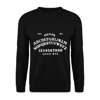 Happy Halloween! Ouija board tea - Unisex Sweatshirt - black - Front - Alina (178cm) & Michal (187cm)