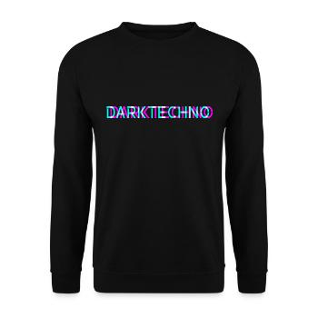Techno - Techno music - Rave - Dark Techno - Unisex Pullover - Schwarz - Vorne - Alina (178cm) & Michal (187cm)