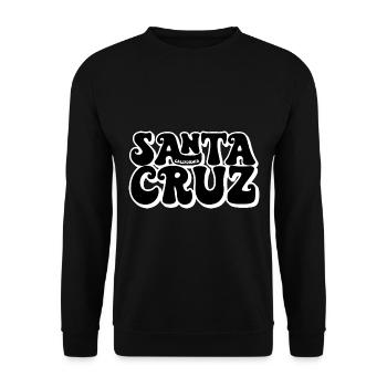 Santa Cruz California Sonnenuntergang 70er 80er - Unisex Pullover - Schwarz - Vorne - Alina (178cm) & Michal (187cm)