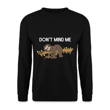 Sloth Lazy Cute Sloth Gift - Unisex Sweatshirt - black - Front - Alina (178cm) & Michal (187cm)
