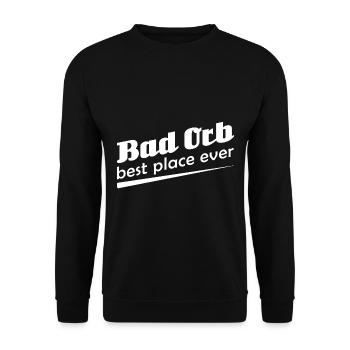 Bad Orb - Stadt best place ever - Unisex Pullover - Schwarz - Vorne - Alina (178cm) & Michal (187cm)