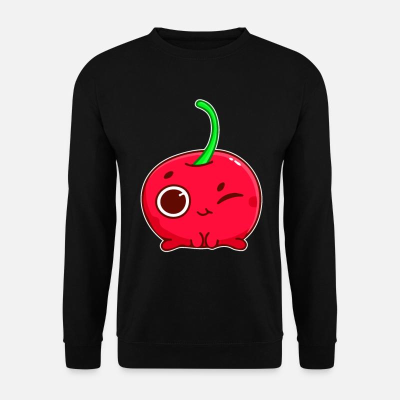 Sweet cherry winks - design - Unisex Sweatshirt - black