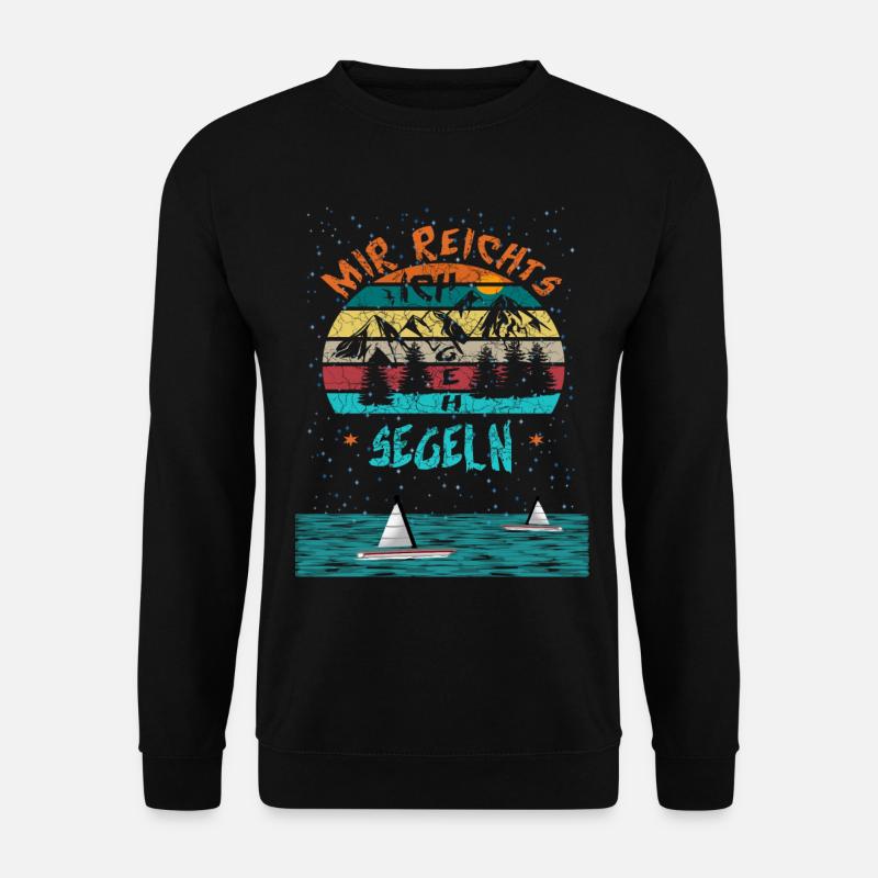Mir reichts ich geh Segeln - Unisex Pullover - Schwarz
