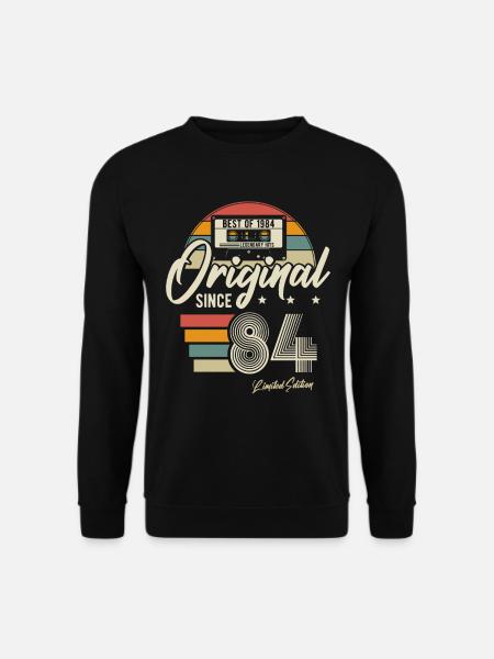 Original Jahrgang 1984 Vintage Geburtstag Geschenk - Unisex Pullover - Schwarz