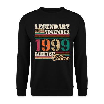 Légendaire novembre 1999 édition limitée - Sweat-shirt Unisexe - noir - Devant - Alina (178cm) & Michal (187cm)