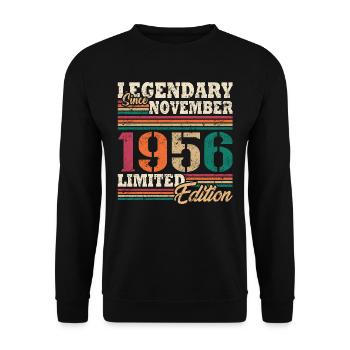 Légendaire novembre 1956 édition limitée - Sweat-shirt Unisexe - noir - Devant - Alina (178cm) & Michal (187cm)