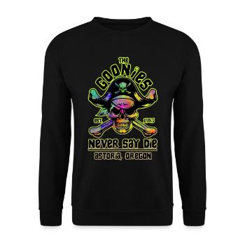 THE GOONIES 6 - Unisex Pullover - Schwarz - Vorne - Alina (178cm) & Michal (187cm)