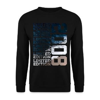 ÉDITION LIMITÉE 2008 18 ANS 18 ANS - Sweat-shirt Unisexe - noir - Devant - Alina (178cm) & Michal (187cm)