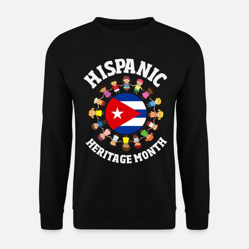 Kuba Stolz & Heimat - Cuba Flagge Design - Unisex Pullover - Schwarz