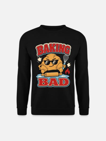 Baking Bad Croissant - Unisex Sweatshirt - black