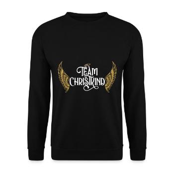 Team Christ Child Christmas Eve Costume Family - Unisex Sweatshirt - black - Front - Alina (178cm) & Michal (187cm)