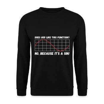 Math gift nerd teacher math teacher math - Unisex Sweatshirt - black - Front - Alina (178cm) & Michal (187cm)