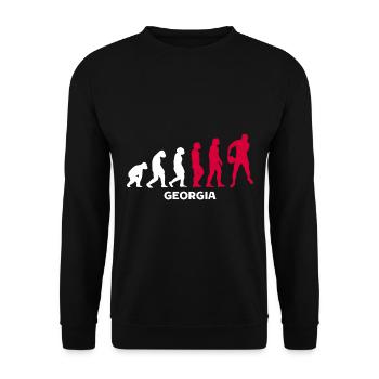 Rugby Player Sport Rugby Gift Rugby Coach - Unisex Sweatshirt - black - Front - Alina (178cm) & Michal (187cm)
