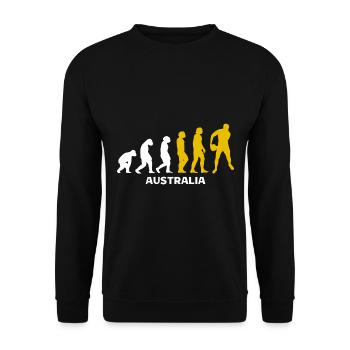 Rugby Player Sport Rugby Gift Rugby Coach - Unisex Sweatshirt - black - Front - Alina (178cm) & Michal (187cm)