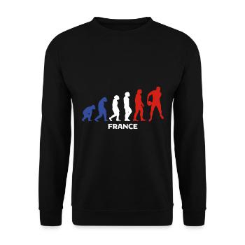 Rugby Player Sport Rugby Gift Rugby Coach - Unisex Sweatshirt - black - Front - Alina (178cm) & Michal (187cm)