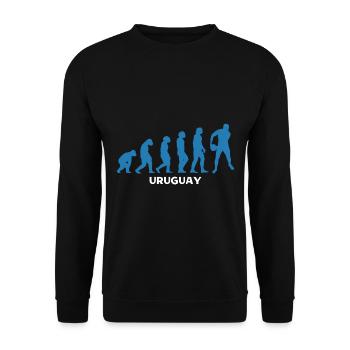 Rugby Player Sport Rugby Gift Rugby Coach - Unisex Sweatshirt - black - Front - Alina (178cm) & Michal (187cm)