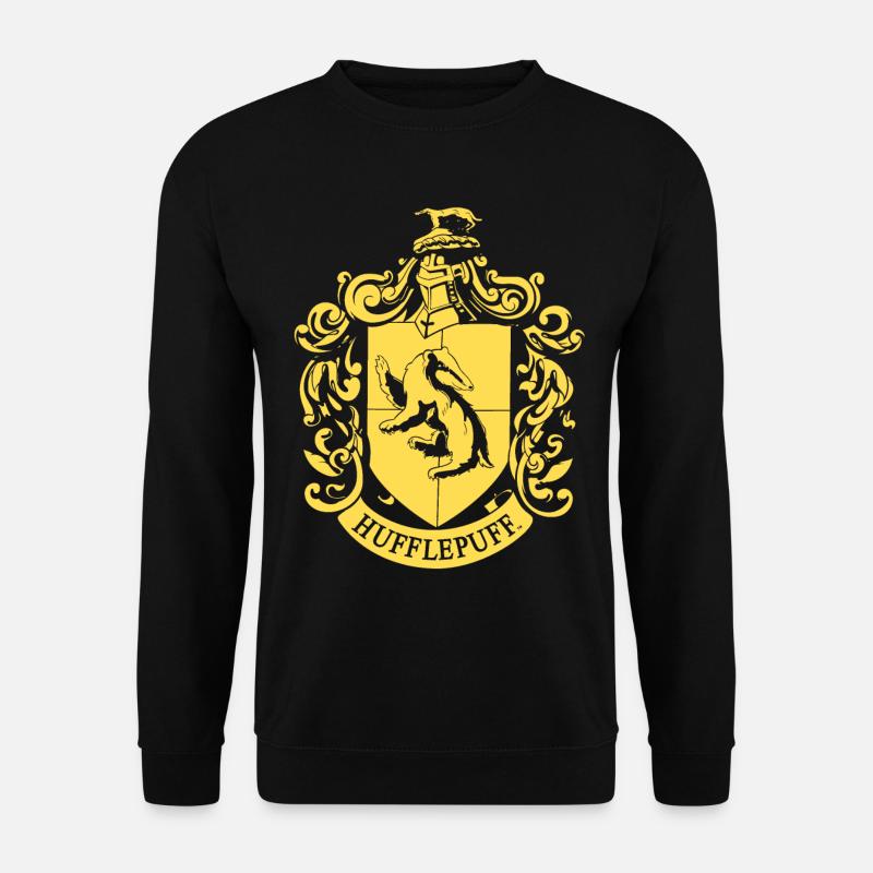 Harry Potter Emblème Hufflepuff - Sweat-shirt Unisexe - noir